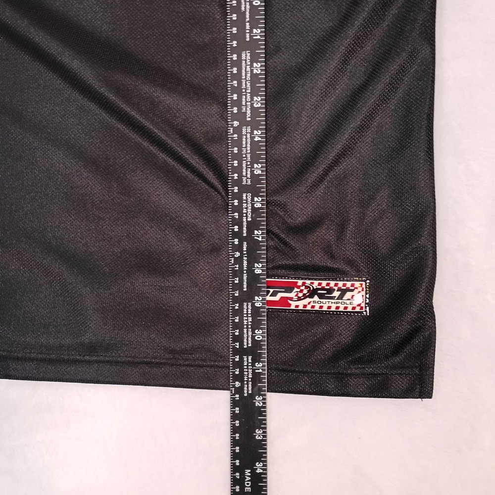 Vintage Southpole Racing Team Jersey Black Silver DRT Drag Racing Mens Large L - Picture 7 of 13